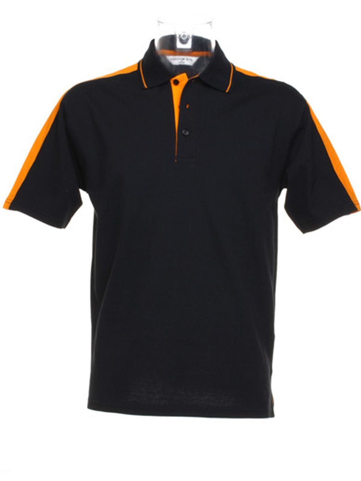Sporting Poloshirt – Kustom Kit – Farbe black/orange – individuell veredelbar