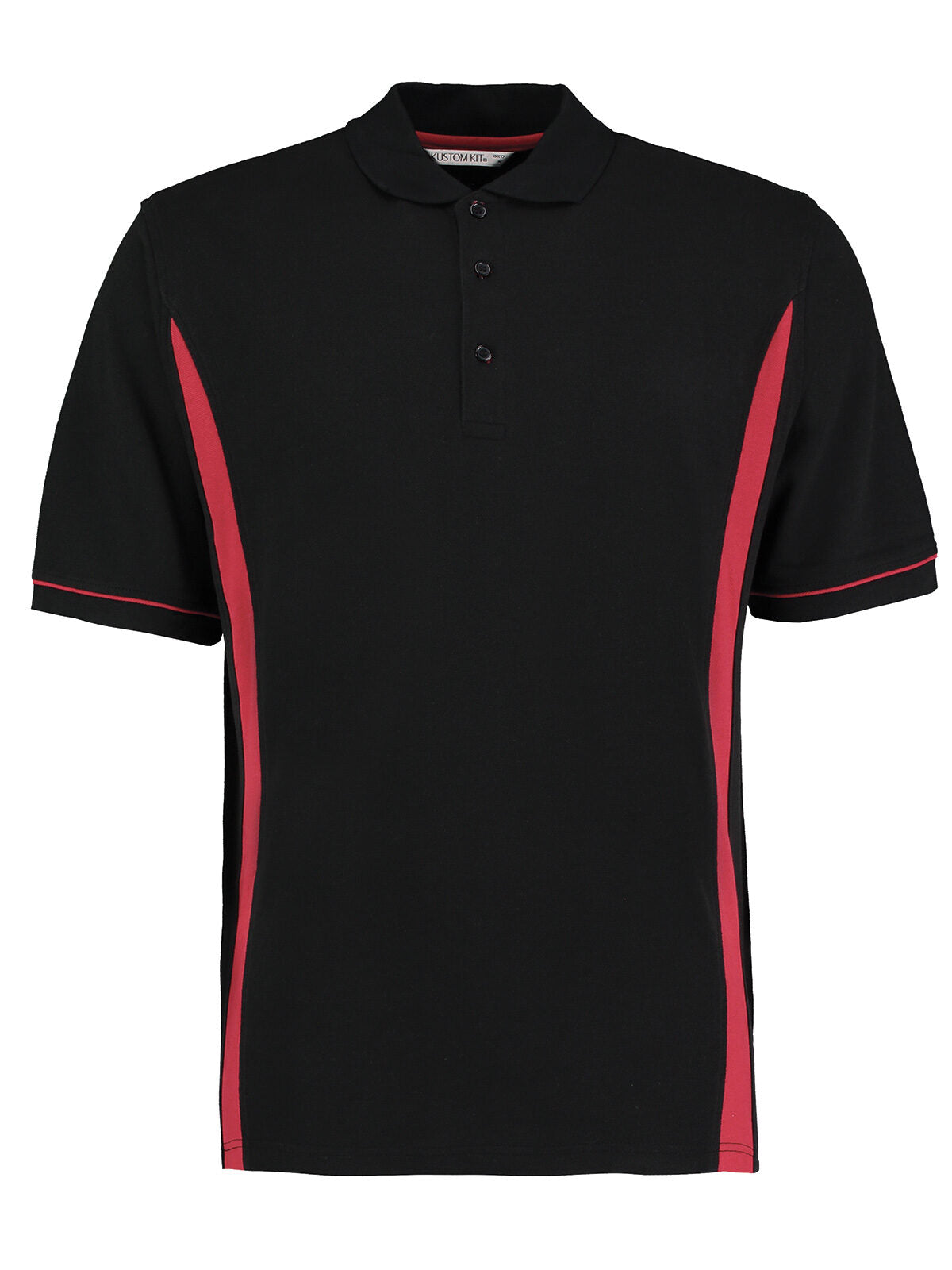 Scottsdale Polo Poloshirt – Kustom Kit – Farbe black/red – individuell veredelbar