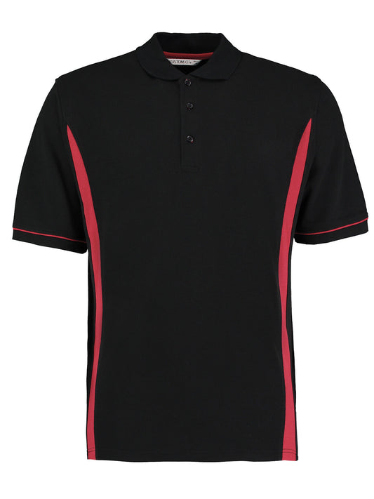 Scottsdale Polo Poloshirt – Kustom Kit – Farbe black/red – individuell veredelbar