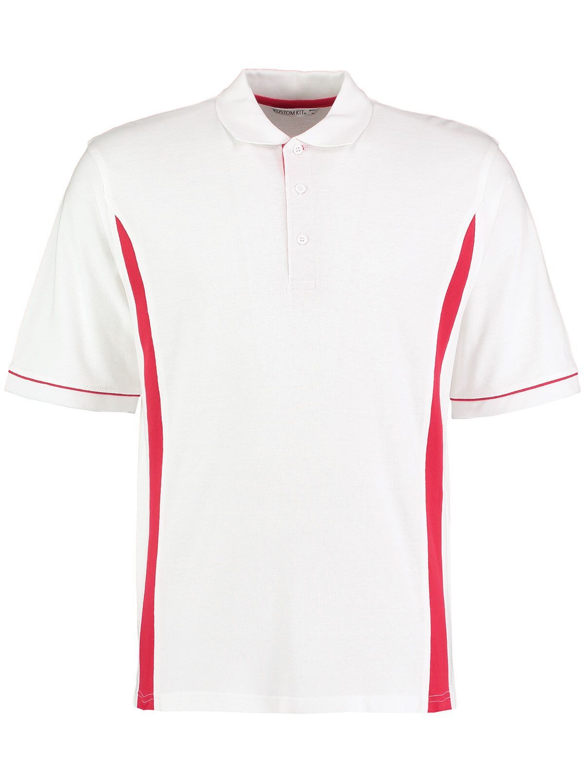 Scottsdale Polo Poloshirt – Kustom Kit – Farbe white/red – individuell veredelbar
