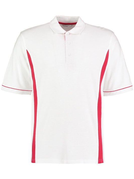 Scottsdale Polo Poloshirt – Kustom Kit – Farbe white/red – individuell veredelbar