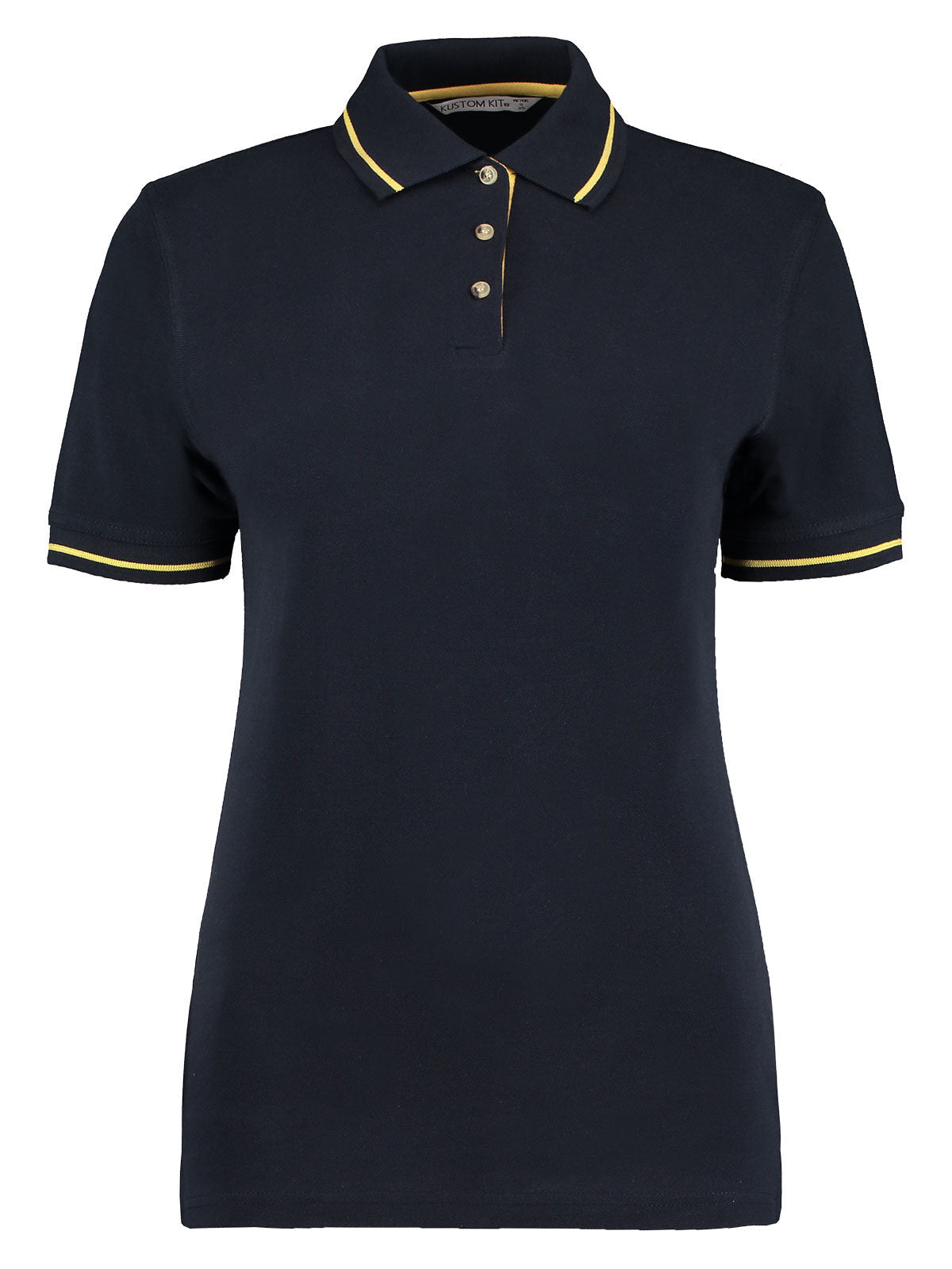 St. Mellion Polo Damen Poloshirt – Kustom Kit – Farbe navy/yellow – individuell veredelbar