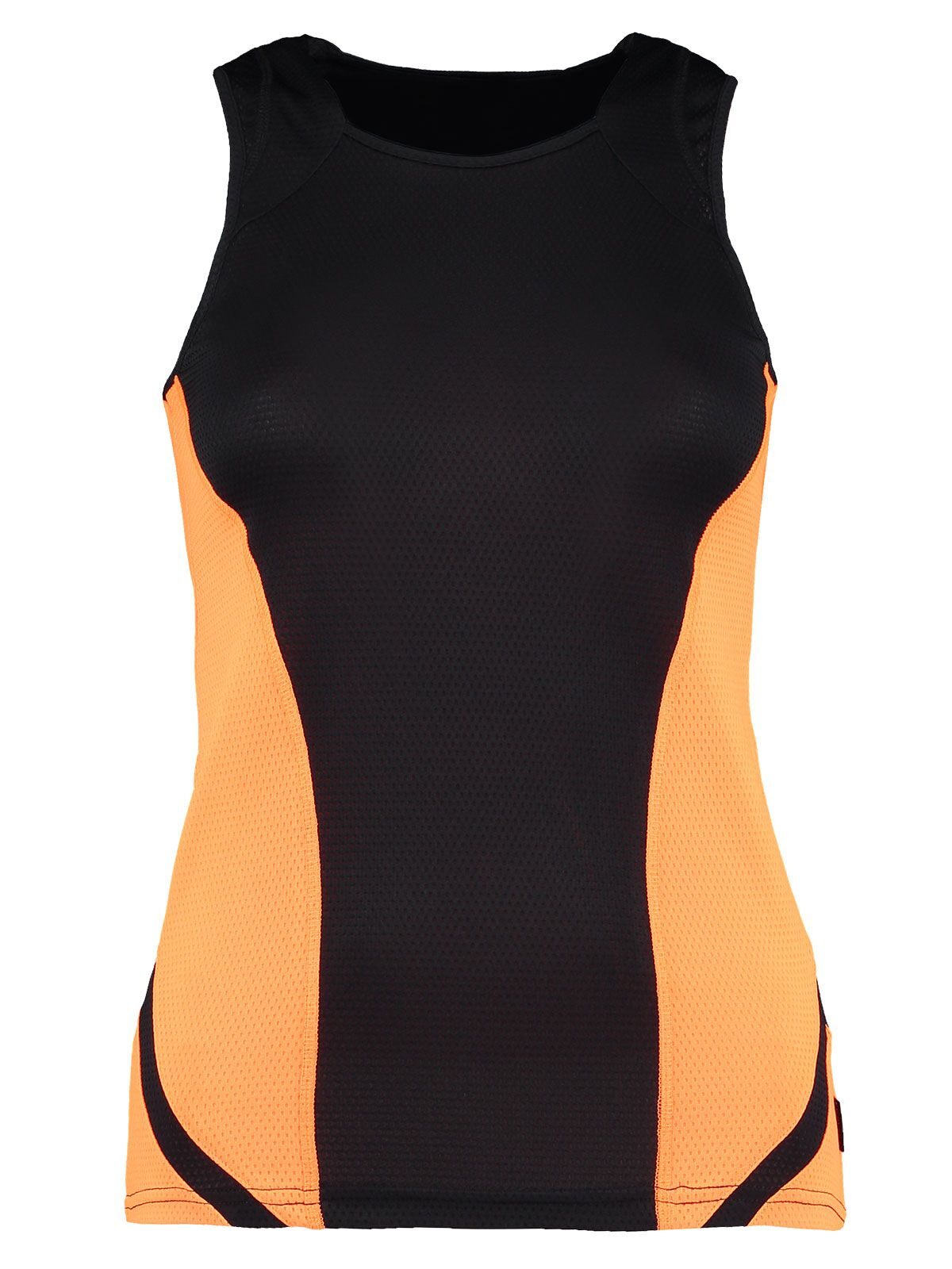 Gilet Cooltex Sports Women Damen T-Shirt – Kustom Kit – Farbe black/fluorescent orange – individuell veredelbar