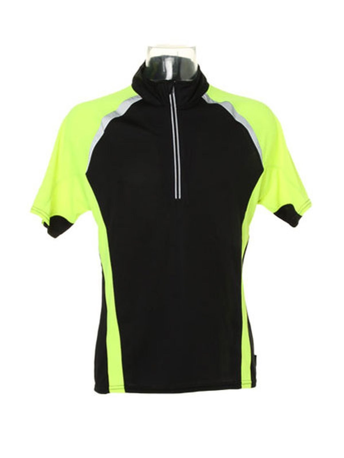 TOUR ZIP 100%C T-Shirt – Kustom Kit – Farbe black/lime – individuell veredelbar
