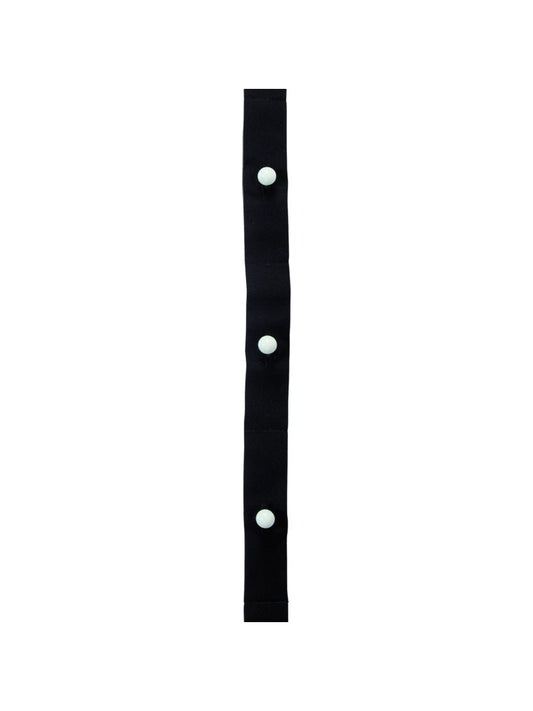 Button Strip 5-hole, 12 cm spacing Herren Gastronomie-Zubehör – Karlowsky – Farbe Schwarz – individuell veredelbar