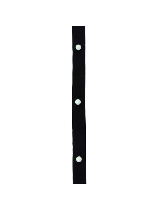 Button Strip 5-hole, 13 cm spacing Herren Gastronomie-Zubehör – Karlowsky – Farbe Schwarz – individuell veredelbar