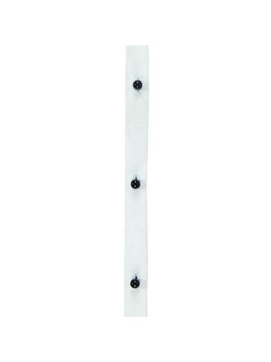 Button Strip 5-hole, 13 cm spacing Herren Gastronomie-Zubehör – Karlowsky – Farbe Weiß – individuell veredelbar