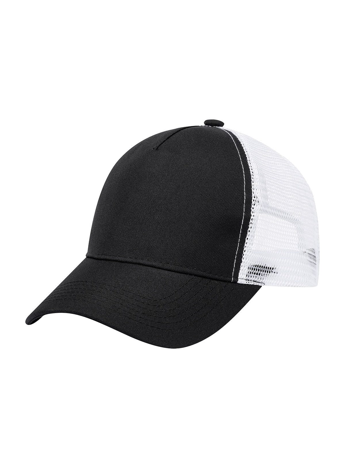 Trucker Caps Trucker Cap Schwarz-Weiß bestickbar und bedruckbar – LA1970