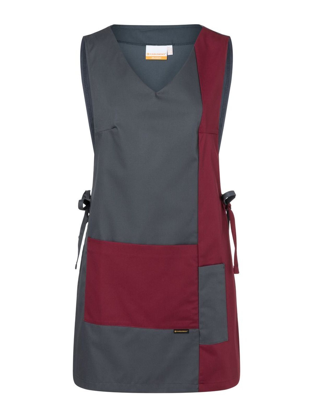 Work Smock Marilies Schürze / Kasack – Karlowsky – Farbe Bordeaux – individuell veredelbar