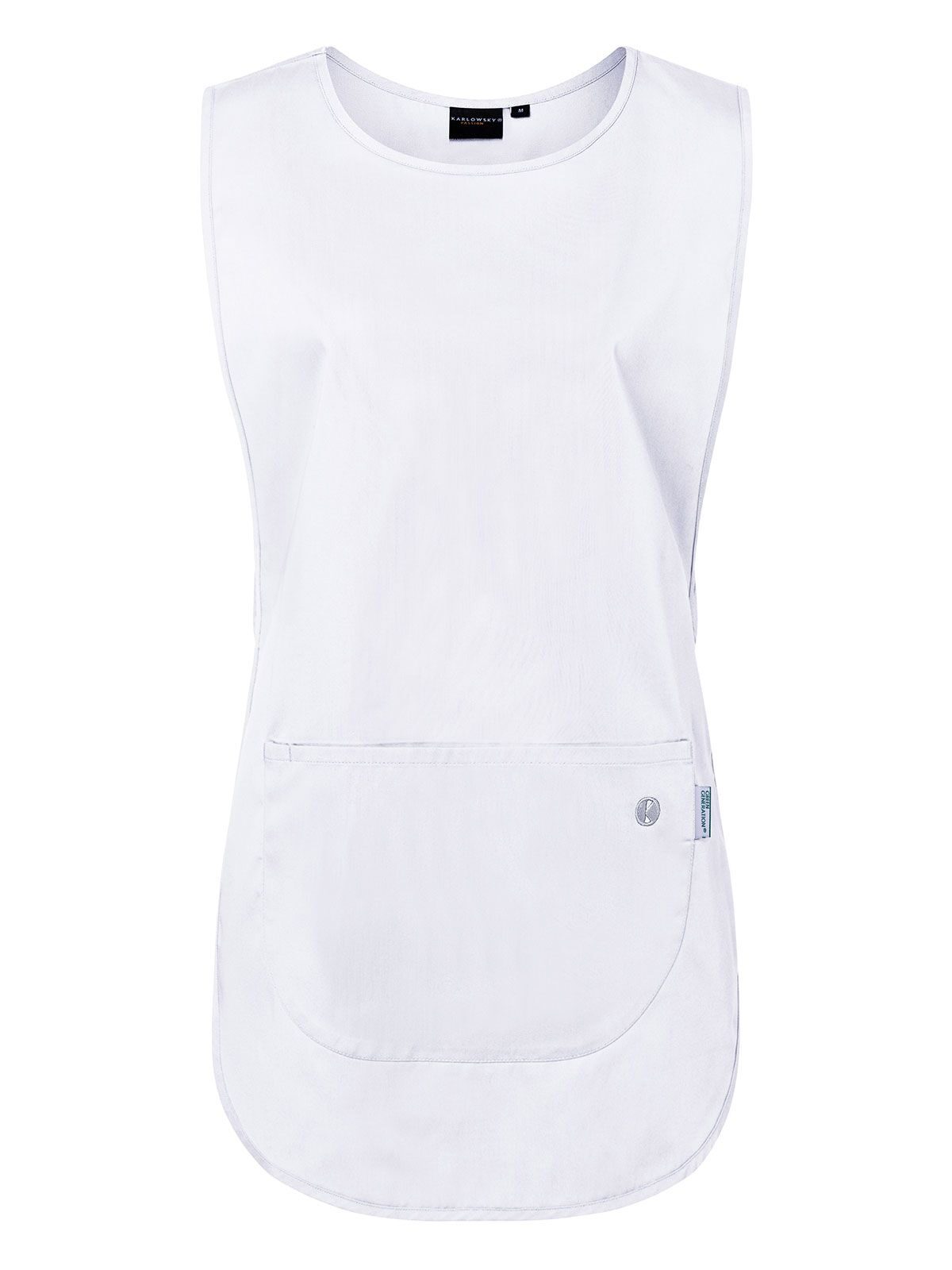 Tunic - Essential Schürze / Kasack – Karlowsky – Farbe Weiß – individuell veredelbar