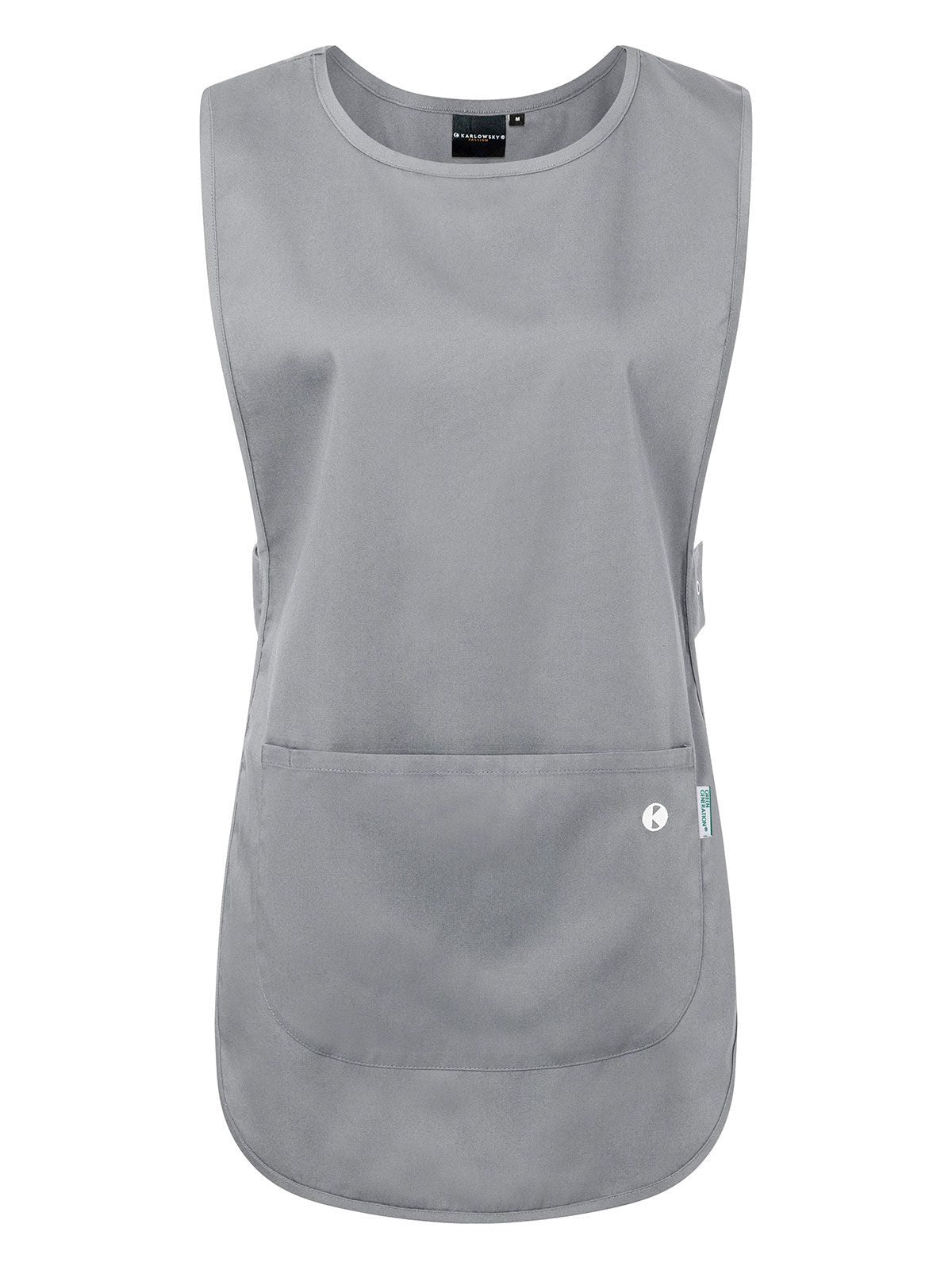 Tunic - Essential Schürze / Kasack – Karlowsky – Farbe Platinum Grey – individuell veredelbar