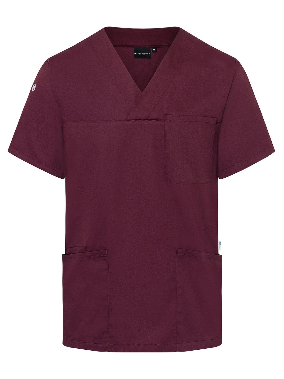 Slip-on Tunic - Essential Herren Schürze / Kasack – Karlowsky – Farbe Aubergine – individuell veredelbar