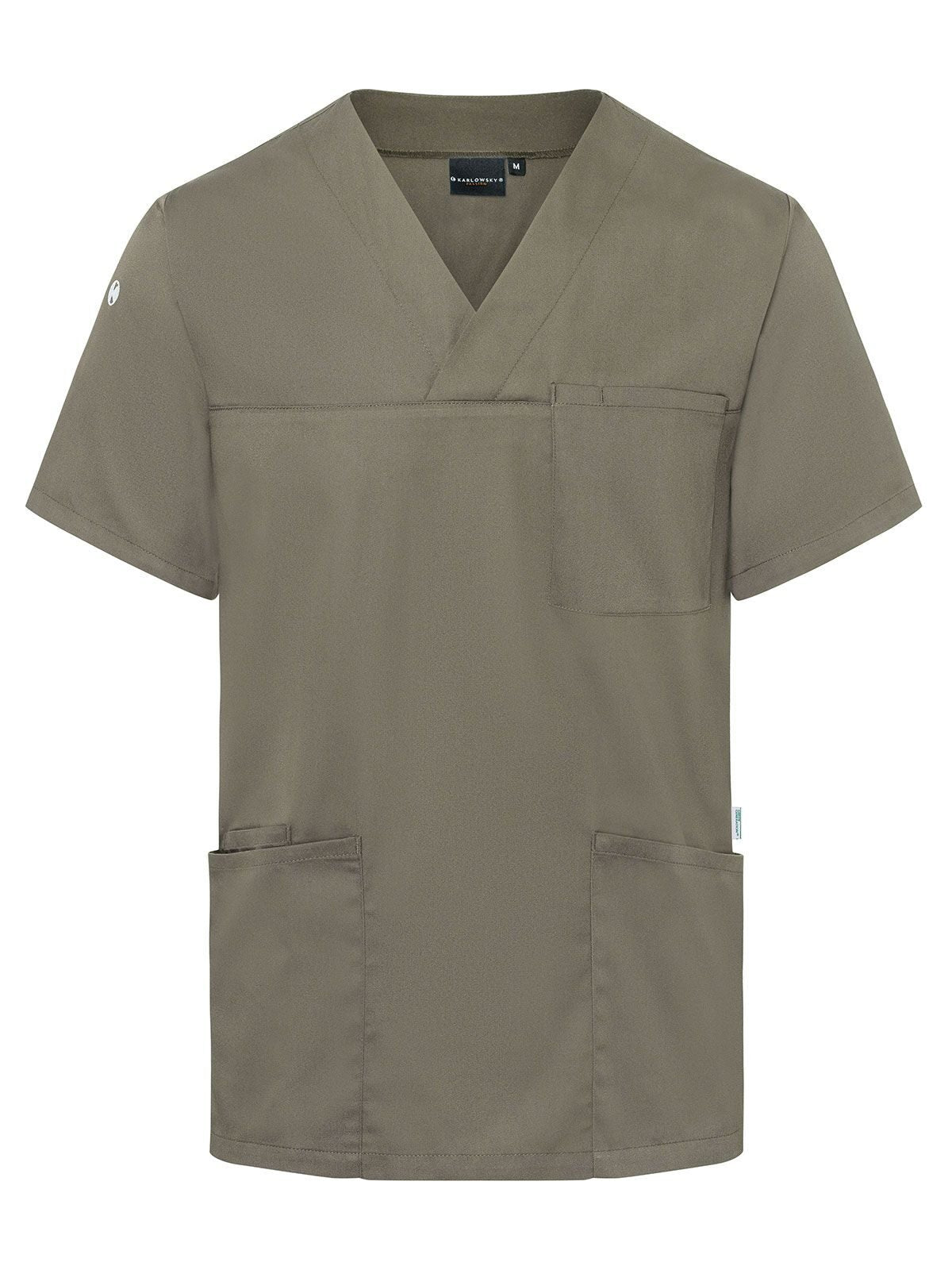 Slip-on Tunic - Essential Herren Schürze / Kasack – Karlowsky – Farbe Sage – individuell veredelbar