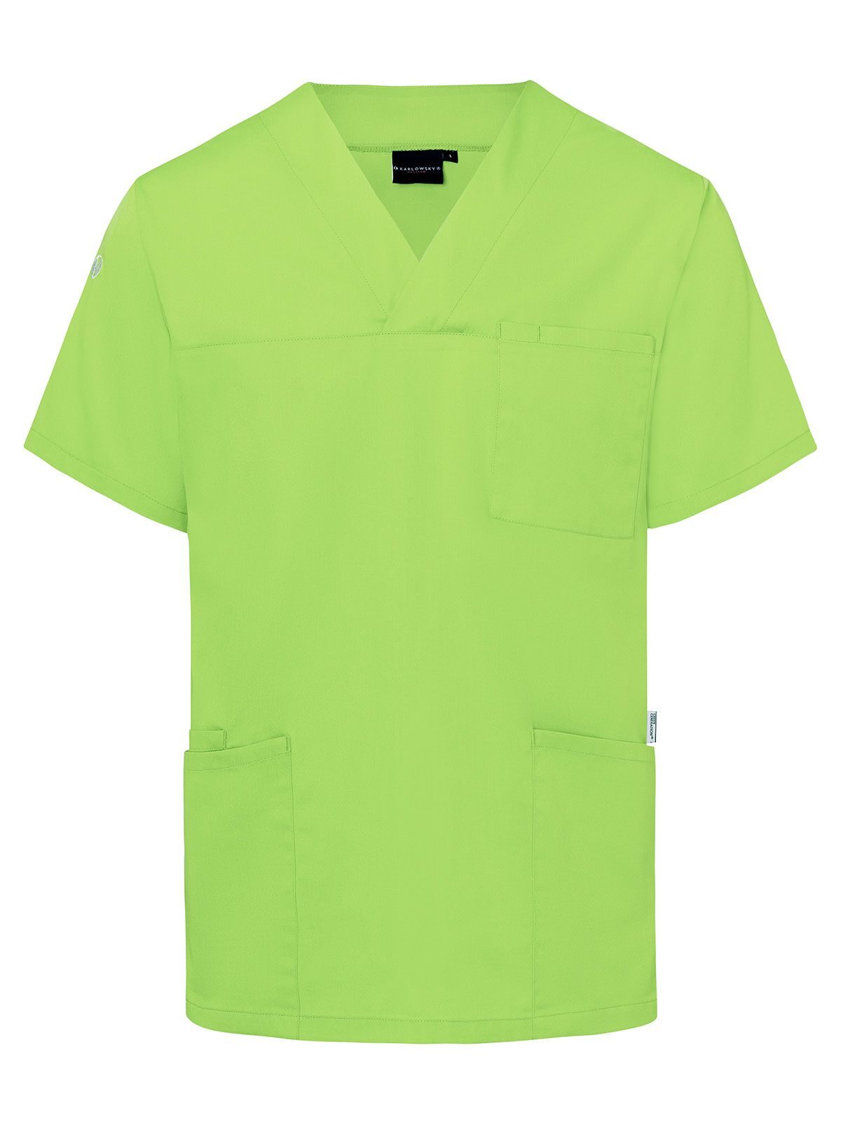 Slip-on Tunic - Essential Herren Schürze / Kasack – Karlowsky – Farbe Kiwi – individuell veredelbar