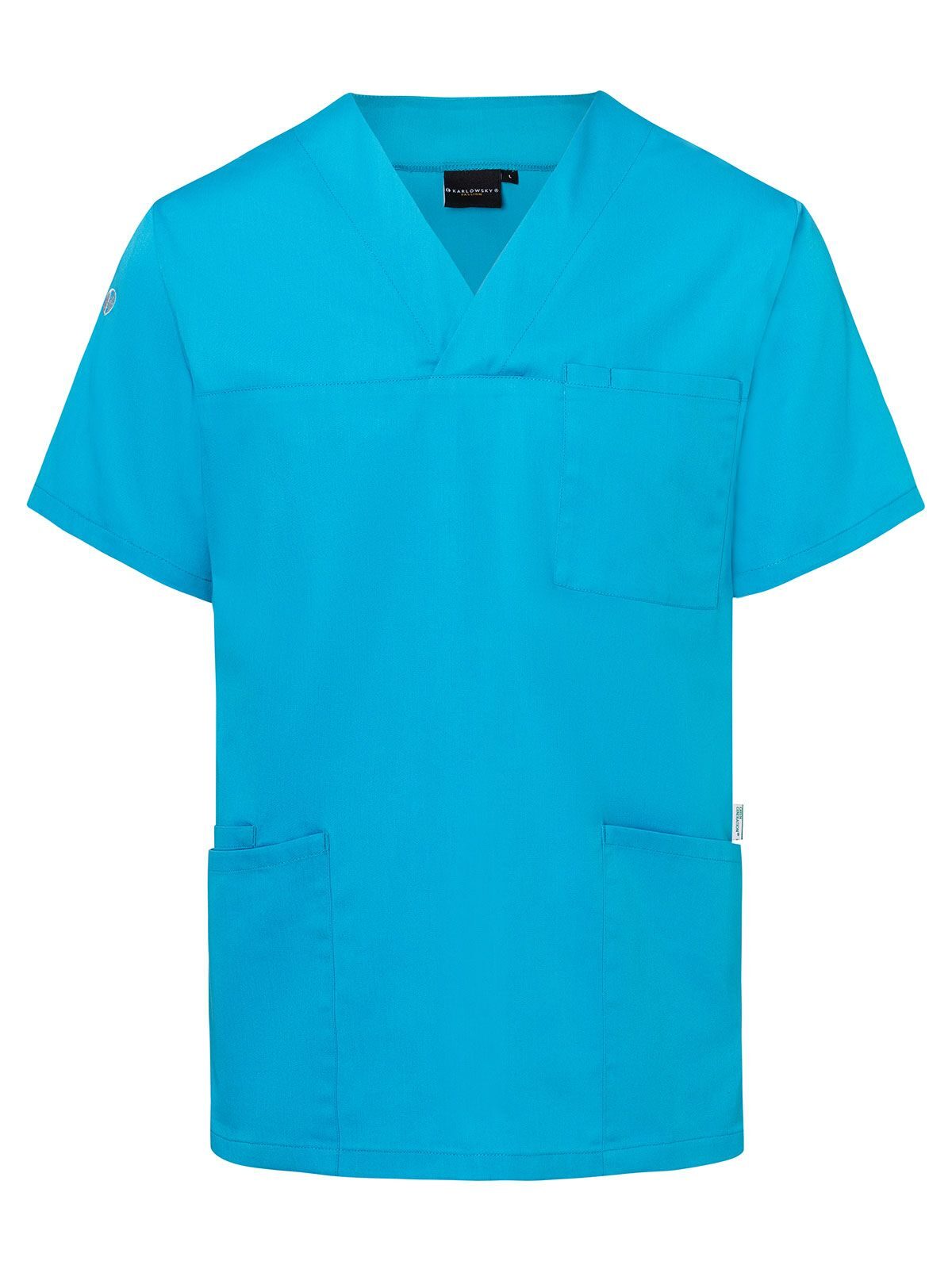 Slip-on Tunic - Essential Herren Schürze / Kasack – Karlowsky – Farbe Pacific Blue – individuell veredelbar