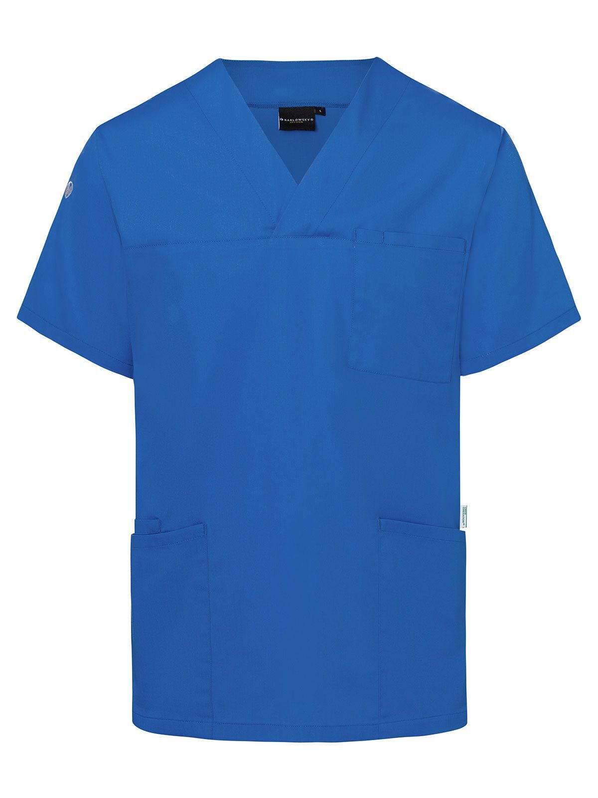Slip-on Tunic - Essential Herren Schürze / Kasack – Karlowsky – Farbe Royalblau – individuell veredelbar