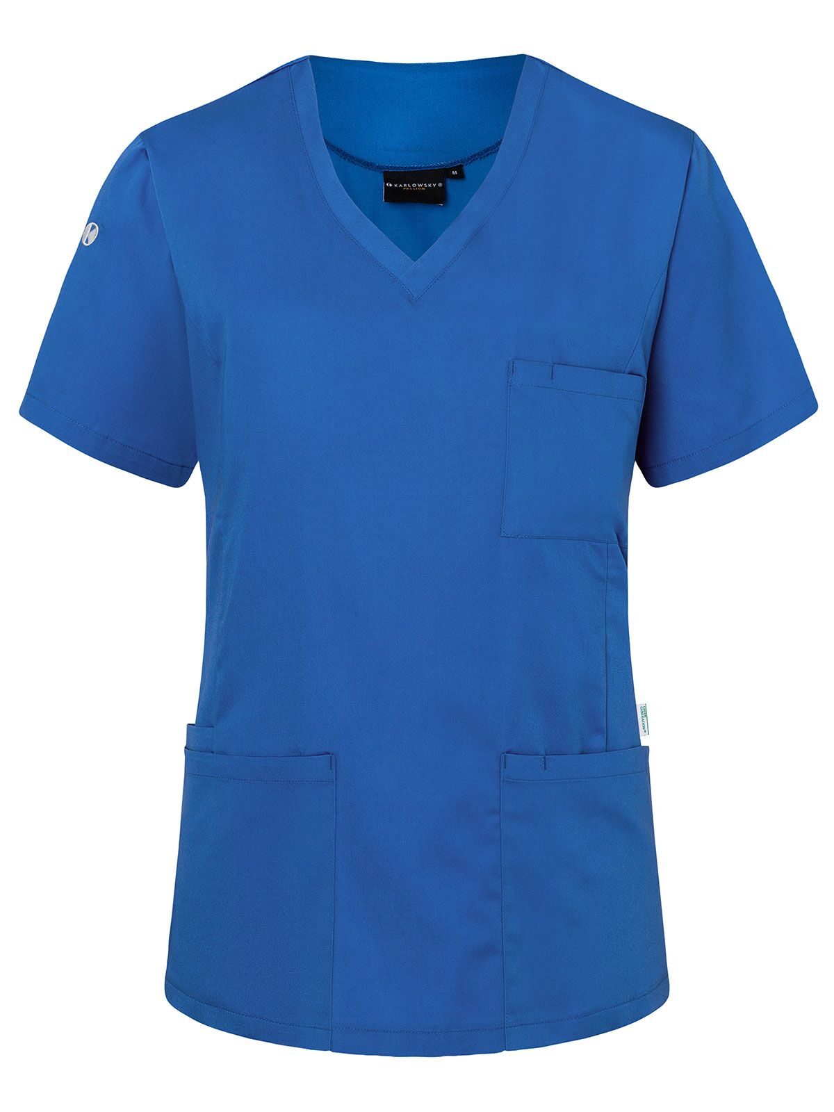 Slip-On Tunic - Essential Damen Schürze / Kasack – Karlowsky – Farbe Royalblau – individuell veredelbar