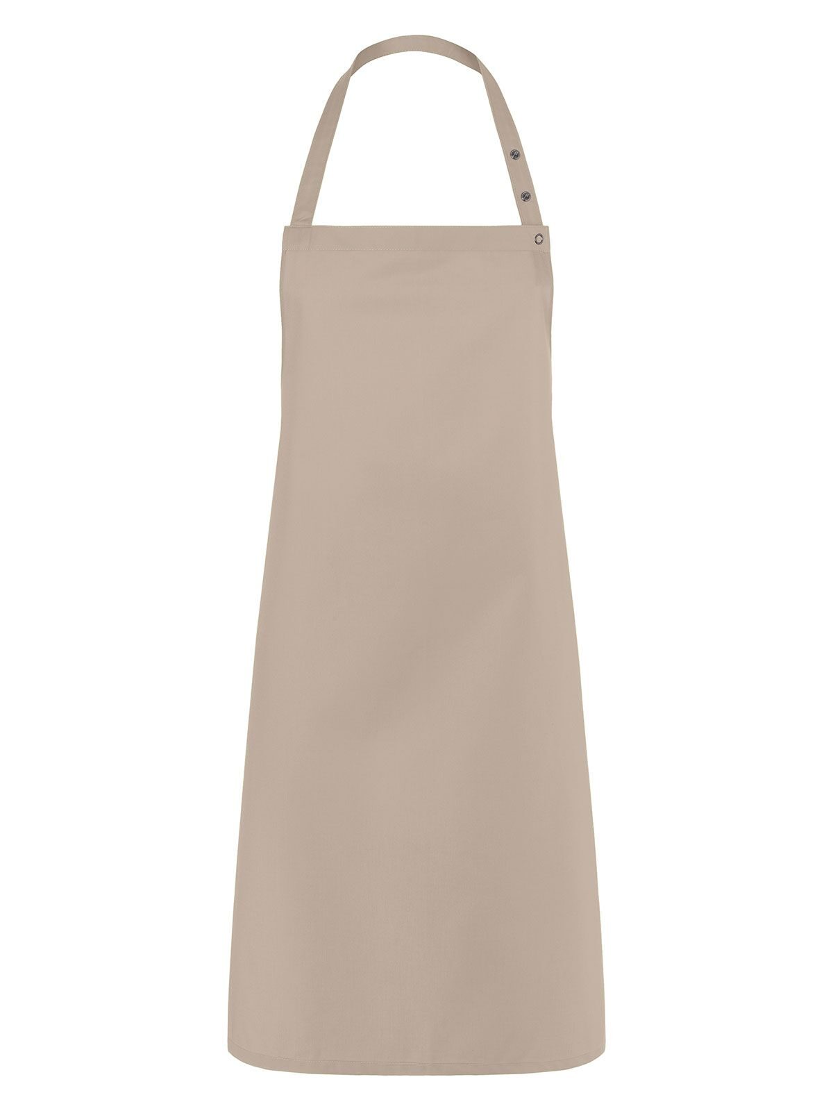 Bib Apron Santorini 75 x 95 cm Schürze / Kasack – Karlowsky – Farbe Sand – individuell veredelbar