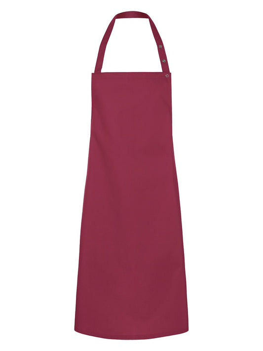 Bib Apron Santorini 75 x 95 cm Schürze / Kasack – Karlowsky – Farbe Bordeaux – individuell veredelbar