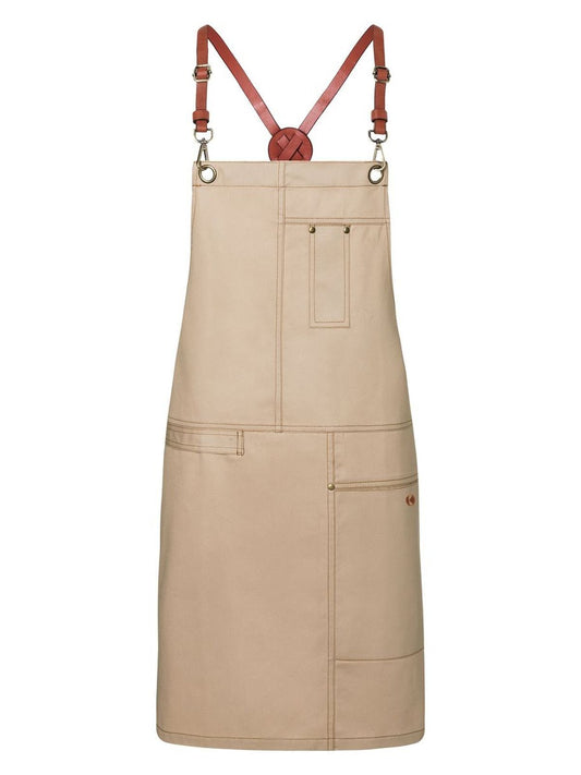 Bib Apron Urban X-Style Schürze / Kasack – Karlowsky – Farbe Beige – individuell veredelbar