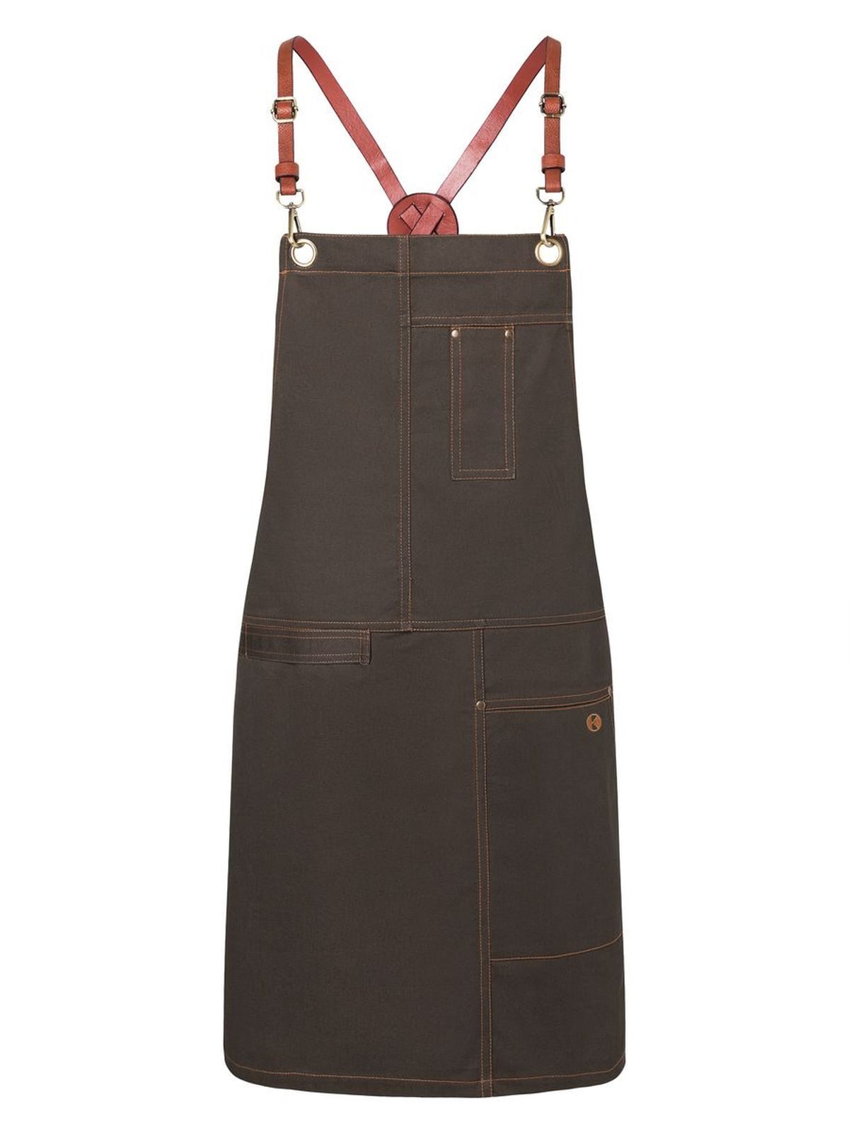Bib Apron Urban X-Style Schürze / Kasack – Karlowsky – Farbe Schokolade – individuell veredelbar