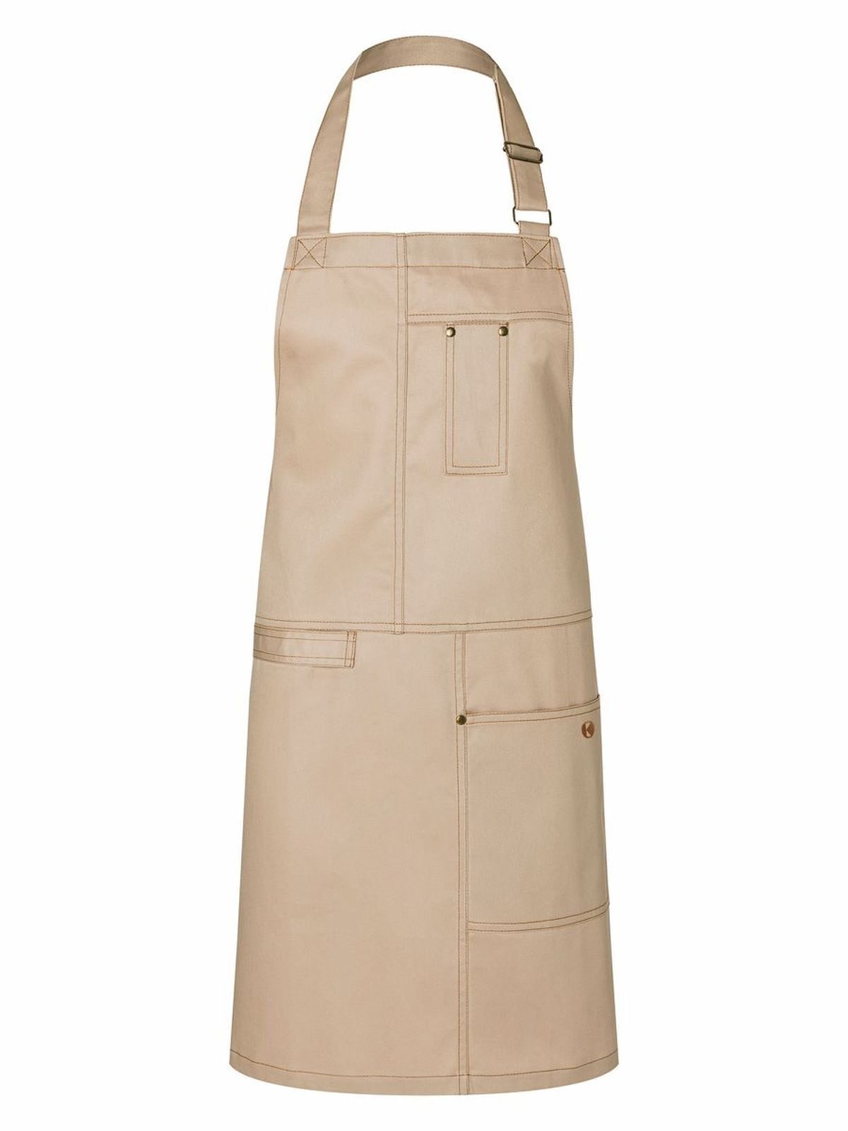 Bib Apron Urban Casual Style Schürze / Kasack – Karlowsky – Farbe Beige – individuell veredelbar