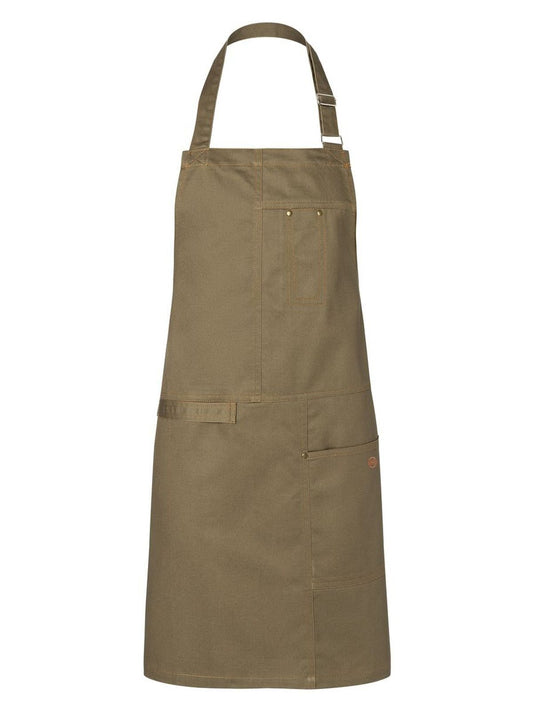 Bib Apron Urban Casual Style Schürze / Kasack – Karlowsky – Farbe Khaki – individuell veredelbar