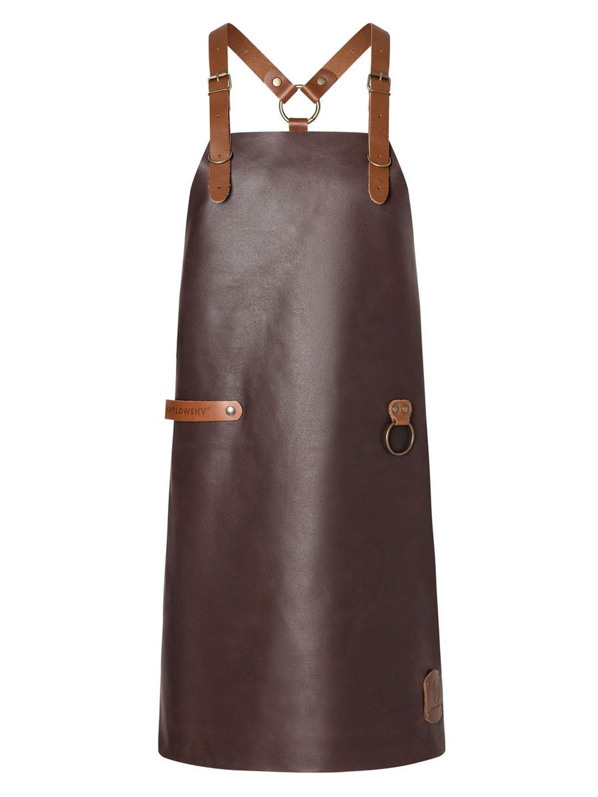 Bib Apron Teneriffa Herren Schürze / Kasack – Karlowsky – Farbe Mocha – individuell veredelbar