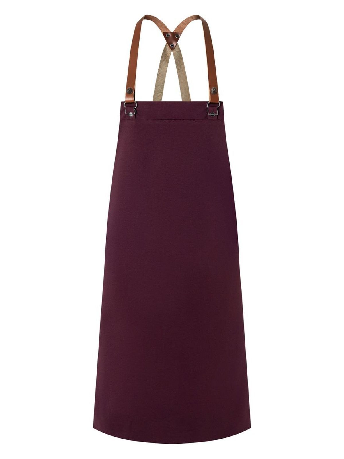 Bib Apron Green Generation Made of Recycled Plastic Schürze / Kasack – Karlowsky – Farbe Aubergine – individuell veredelbar