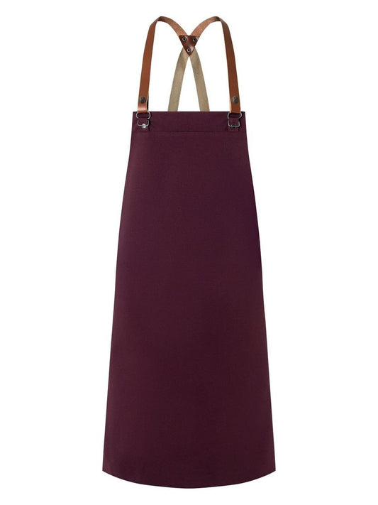 Bib Apron Green Generation Made of Recycled Plastic Schürze / Kasack – Karlowsky – Farbe Aubergine – individuell veredelbar