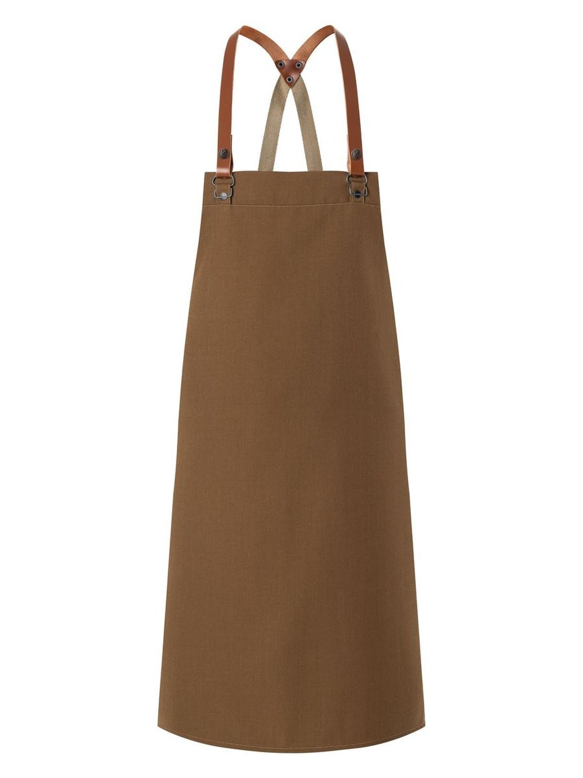 Bib Apron Green Generation Made of Recycled Plastic Schürze / Kasack – Karlowsky – Farbe Cinnamon – individuell veredelbar