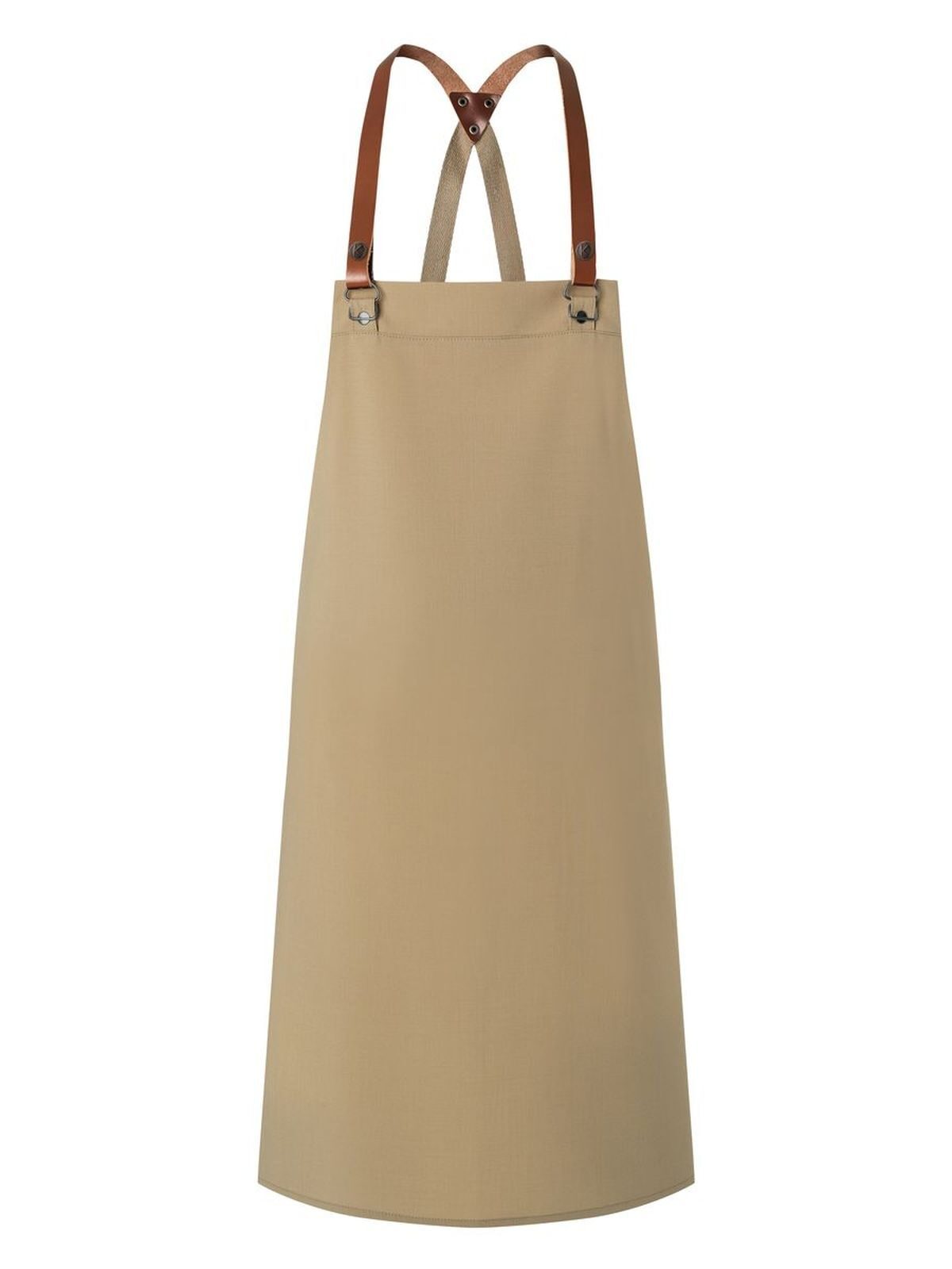 Bib Apron Green Generation Made of Recycled Plastic Schürze / Kasack – Karlowsky – Farbe Pebble Beige – individuell veredelbar