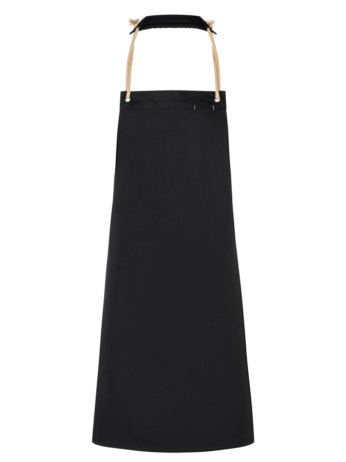 Bib Apron with cords 70x85 cm Schürze / Kasack – Karlowsky – Farbe Schwarz – individuell veredelbar