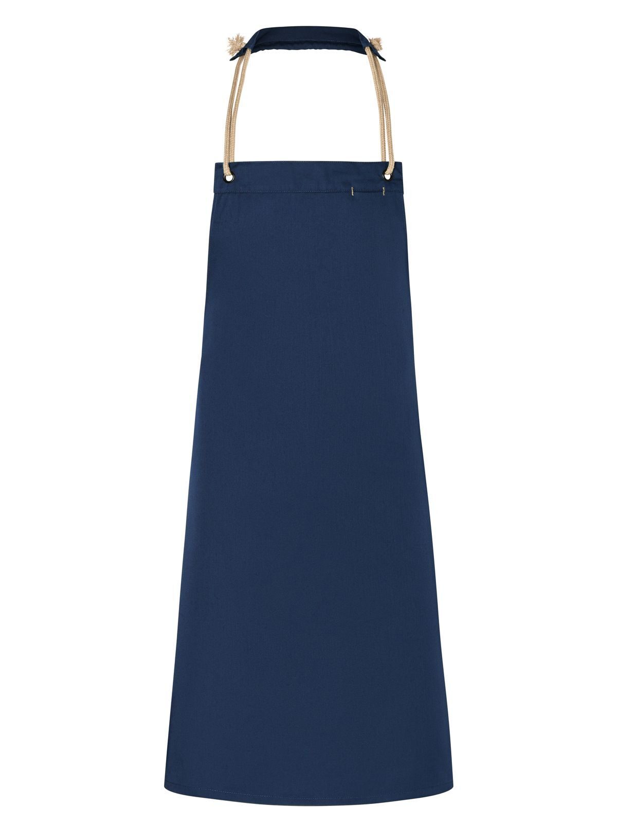 Bib Apron with cords 70x85 cm Schürze / Kasack – Karlowsky – Farbe Steel Blue – individuell veredelbar