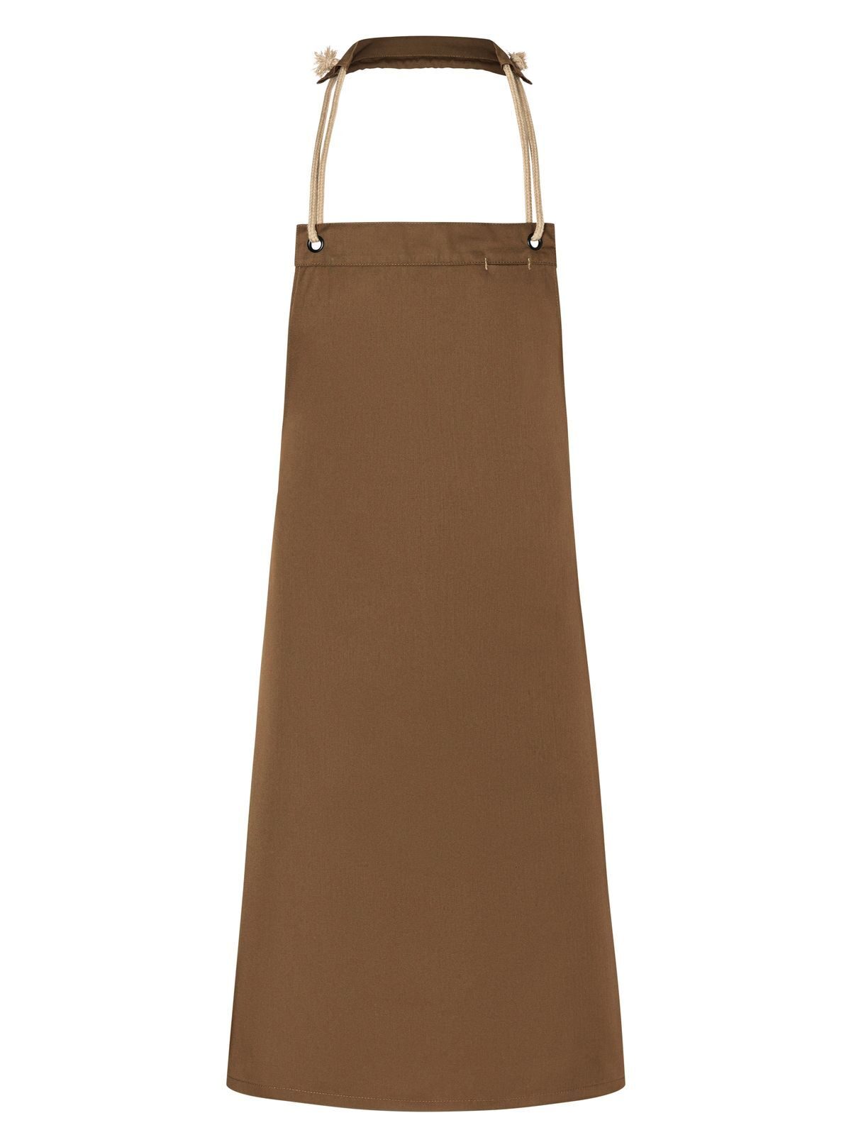 Bib Apron with cords 70x85 cm Schürze / Kasack – Karlowsky – Farbe Cinnamon – individuell veredelbar