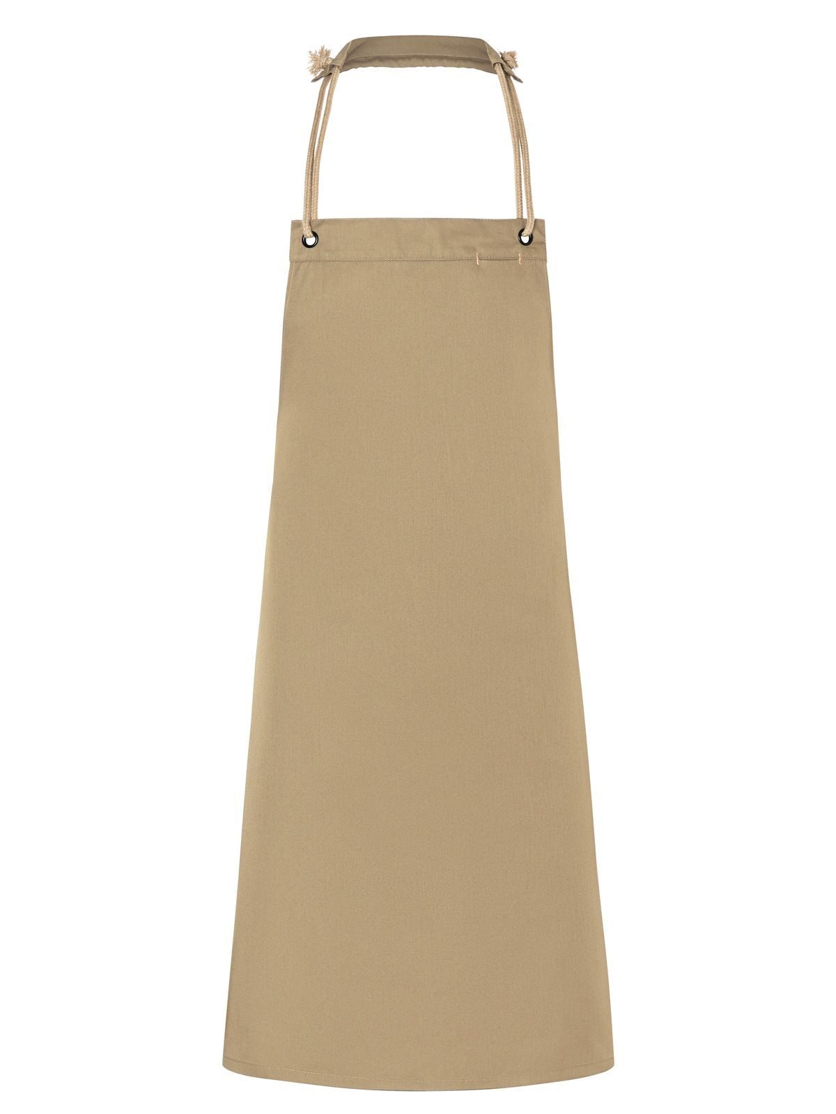 Bib Apron with cords 70x85 cm Schürze / Kasack – Karlowsky – Farbe Pebble Beige – individuell veredelbar