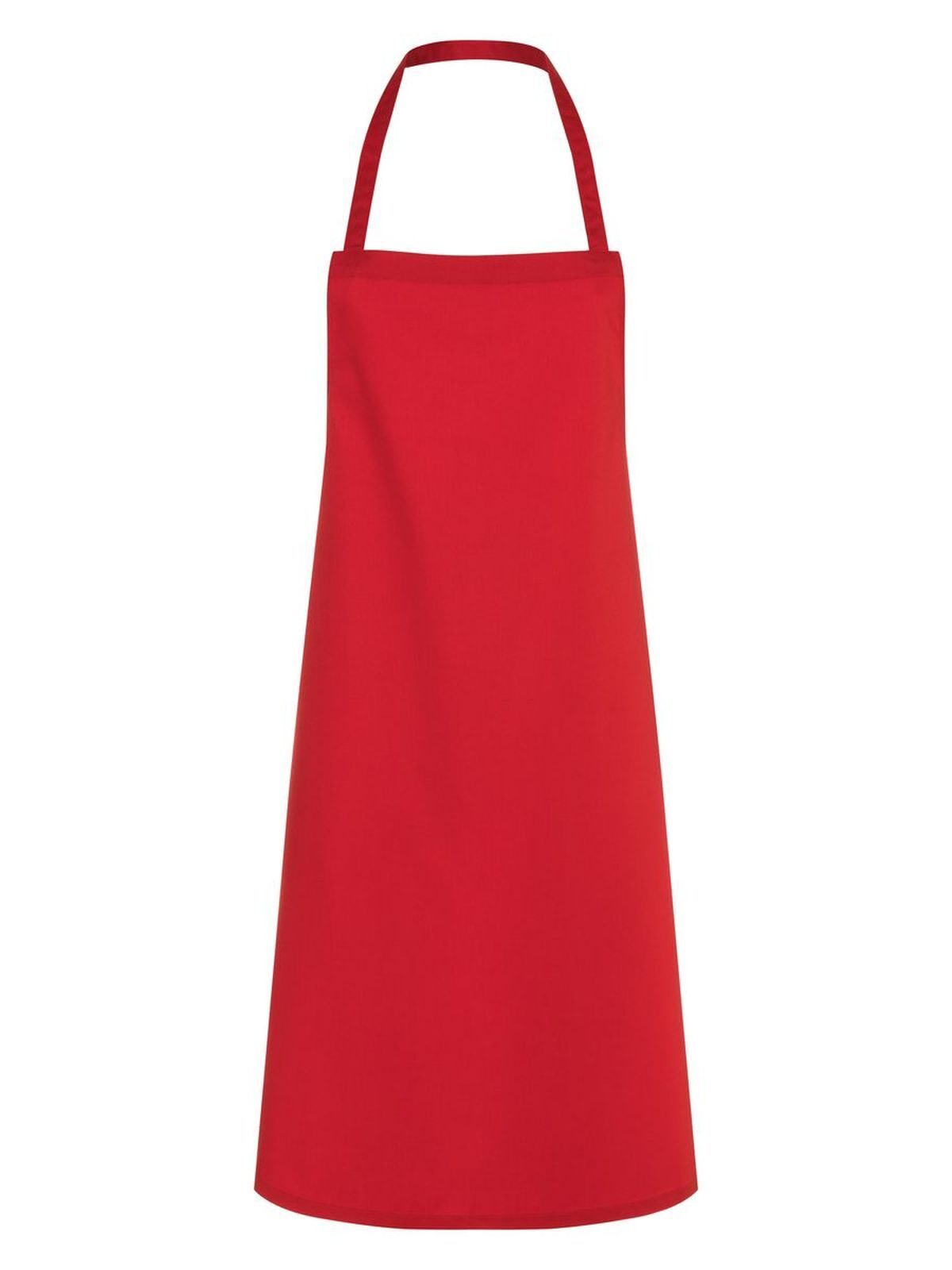 Bib Apron Faro 75 x 95 cm Schürze / Kasack – Karlowsky – Farbe Rot – individuell veredelbar