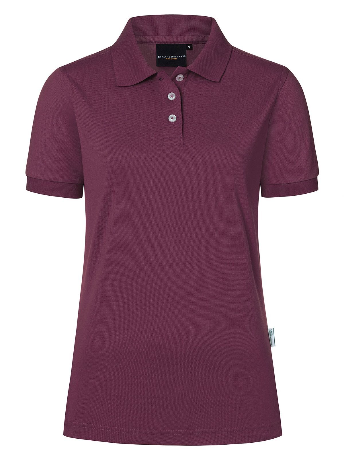 Ladies' Workwear Damen Poloshirt – Karlowsky – Farbe Aubergine – individuell veredelbar