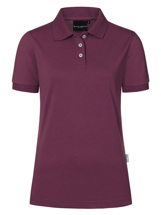 Ladies' Workwear Damen Poloshirt – Karlowsky – Farbe Aubergine – individuell veredelbar