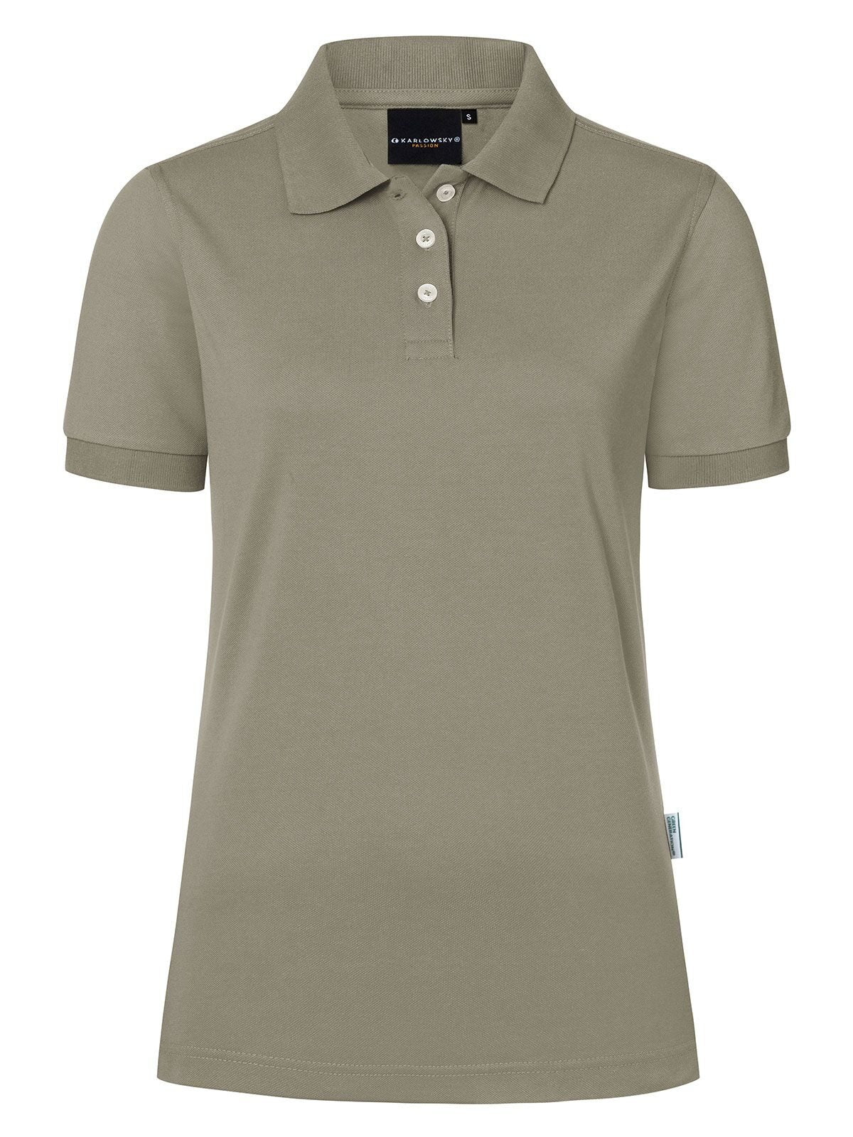 Ladies' Workwear Damen Poloshirt – Karlowsky – Farbe Sage – individuell veredelbar