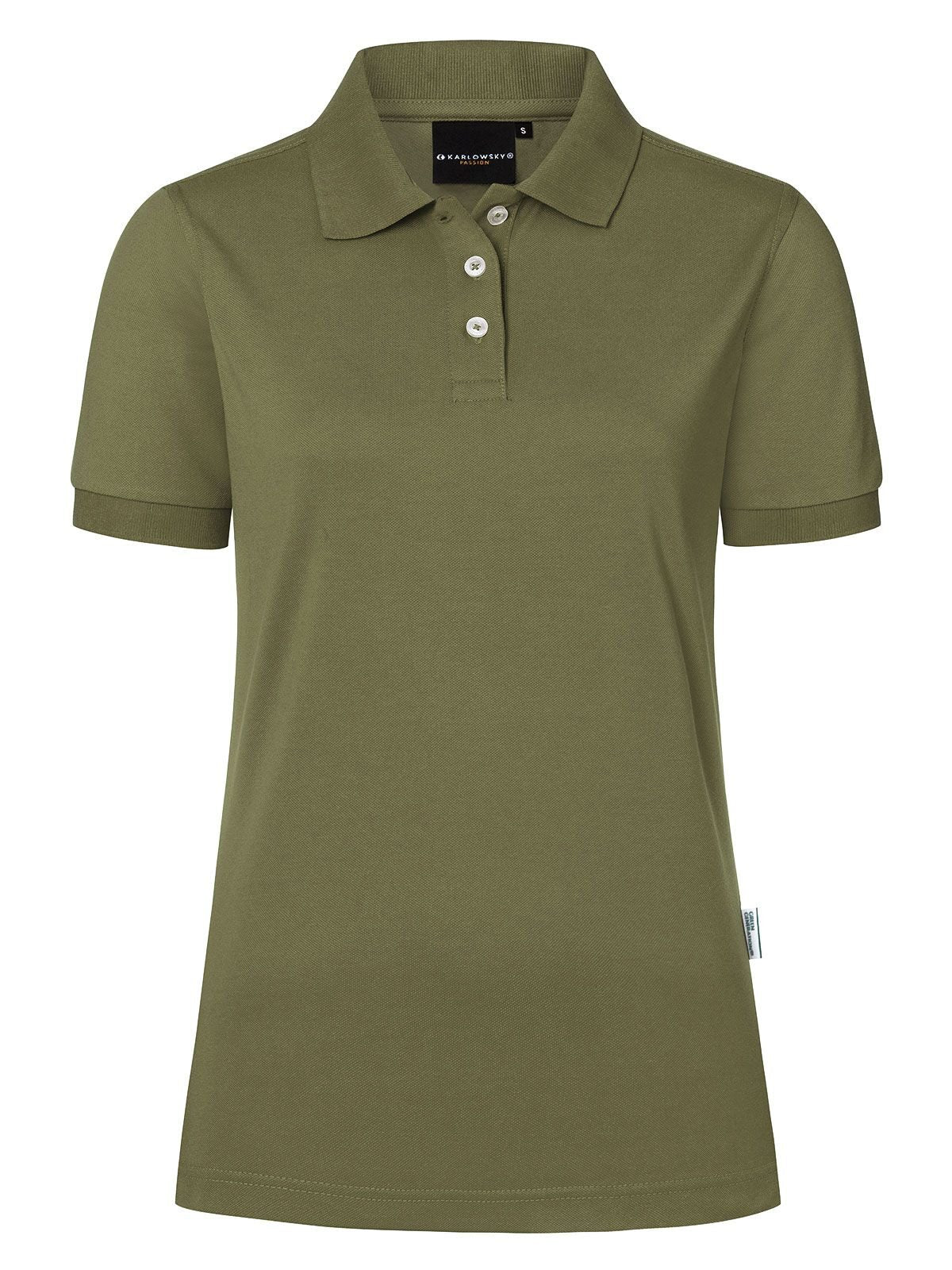 Ladies' Workwear Damen Poloshirt – Karlowsky – Farbe Moss Green – individuell veredelbar