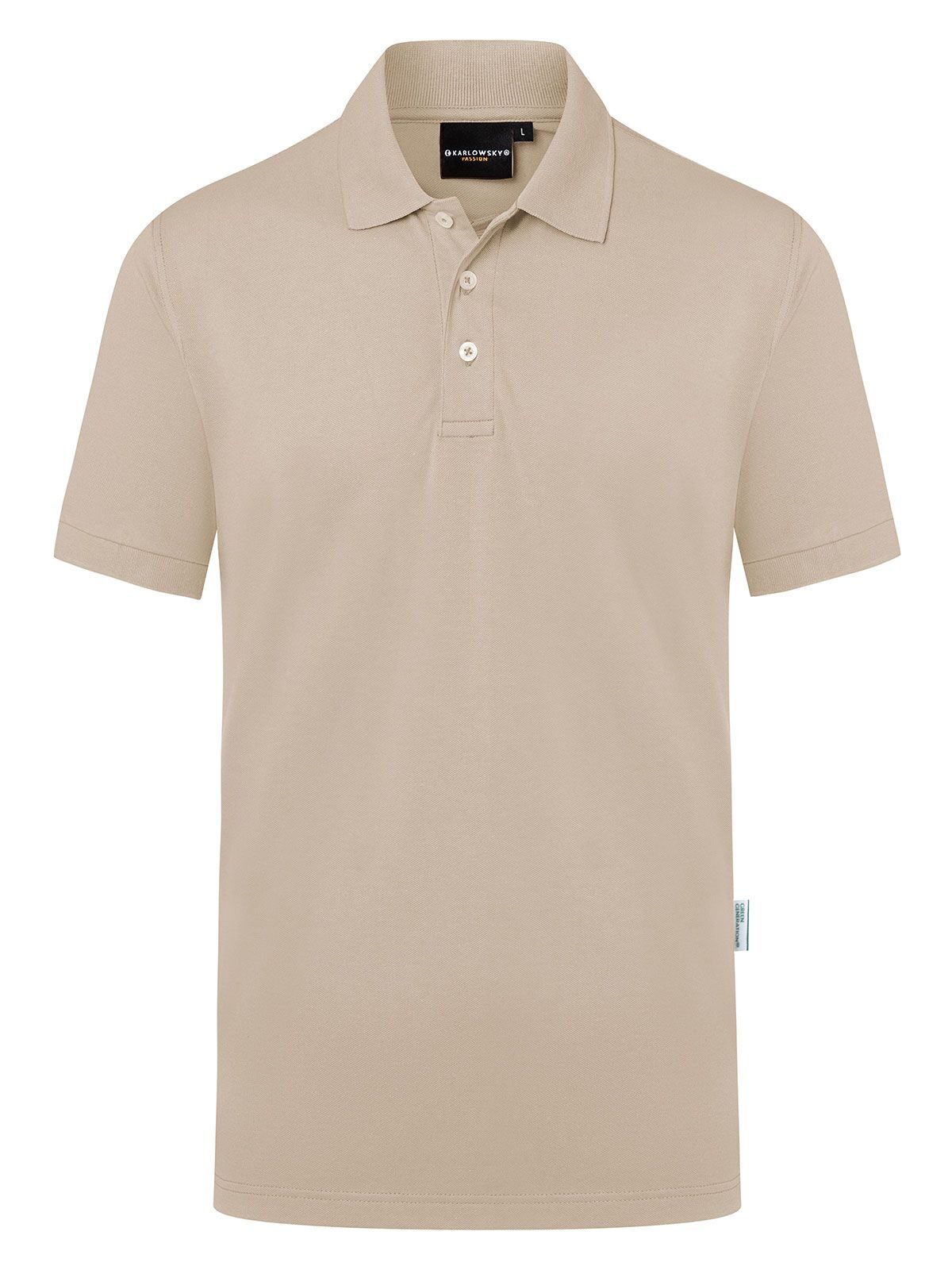 Workwear Herren Poloshirt – Karlowsky – Farbe Sand – individuell veredelbar