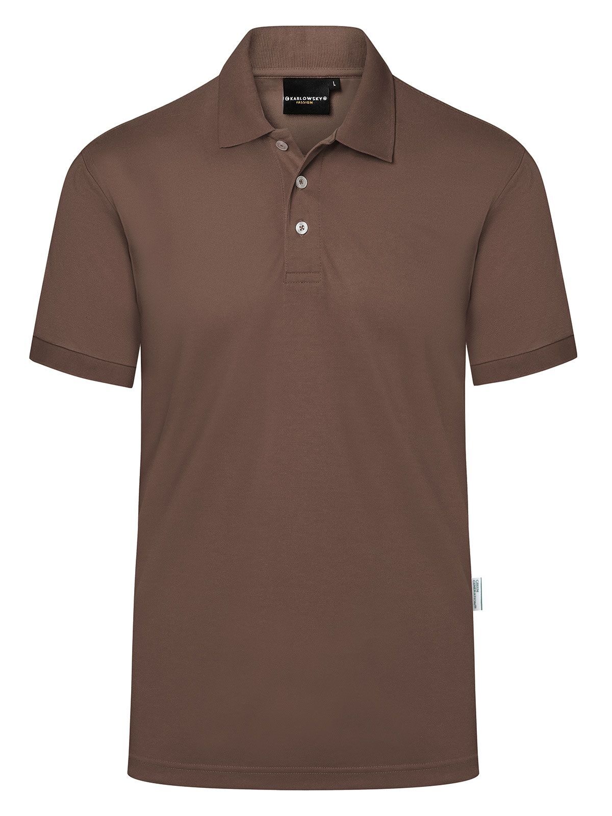 Workwear Herren Poloshirt – Karlowsky – Farbe Light-Brown – individuell veredelbar