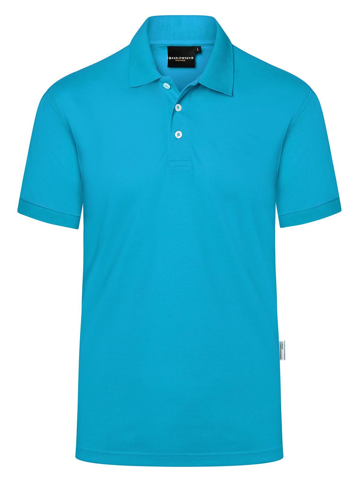 Workwear Herren Poloshirt – Karlowsky – Farbe Pacific Blue – individuell veredelbar