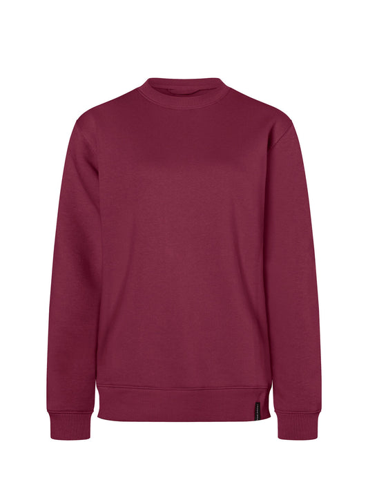 Felpa da lavoro da donna Damen Sweatshirt / Hoodie – Karlowsky – Farbe Aubergine – individuell veredelbar