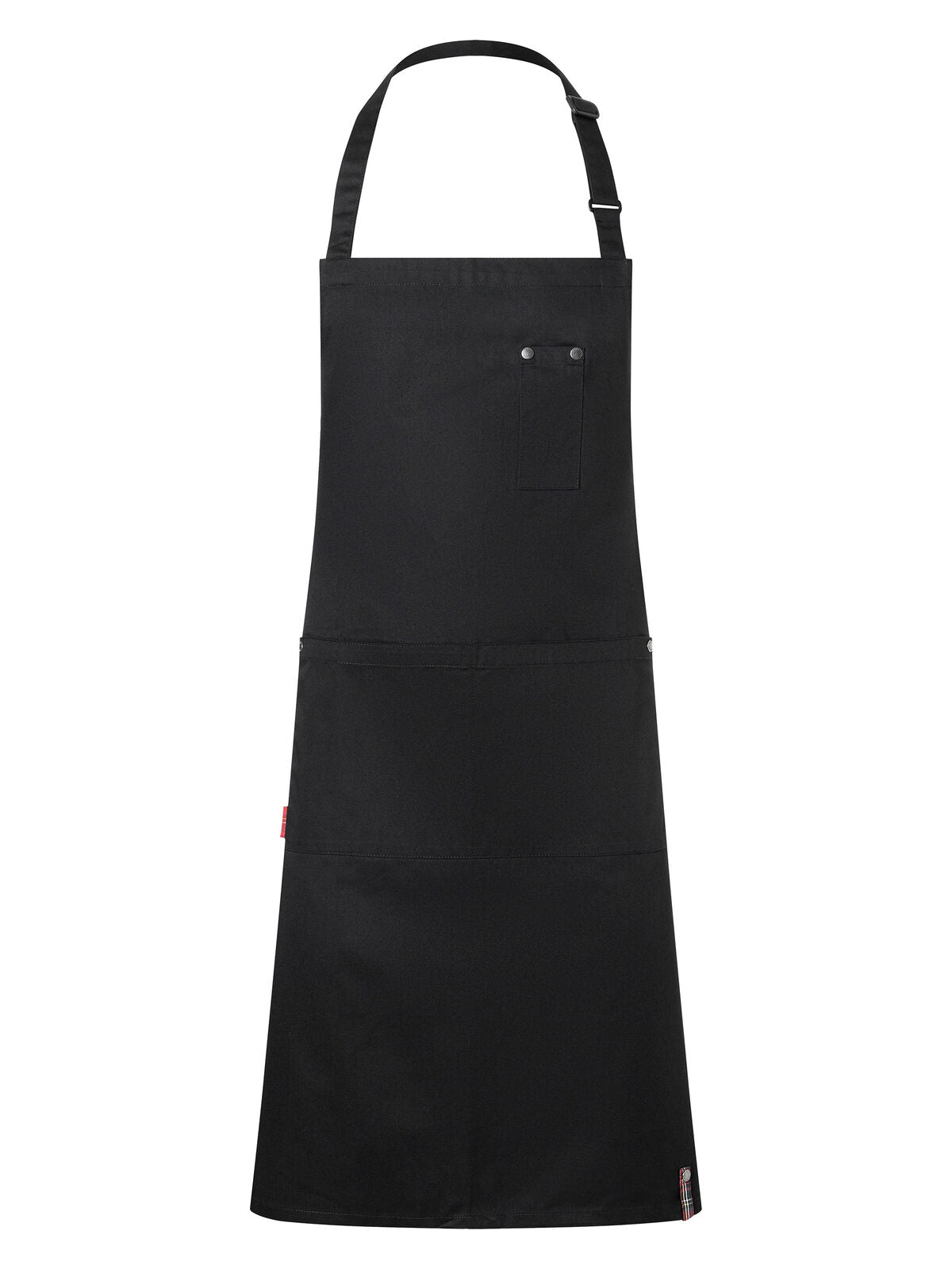 Grembiule ROCK CHEF®-Stage2 con fibbia e tasca Herren Schürze / Kasack – Karlowsky – Farbe Schwarz – individuell veredelbar