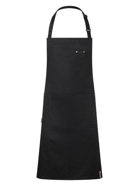 Grembiule ROCK CHEF®-Stage2 con fibbia e tasca Herren Schürze / Kasack – Karlowsky – Farbe Schwarz – individuell veredelbar