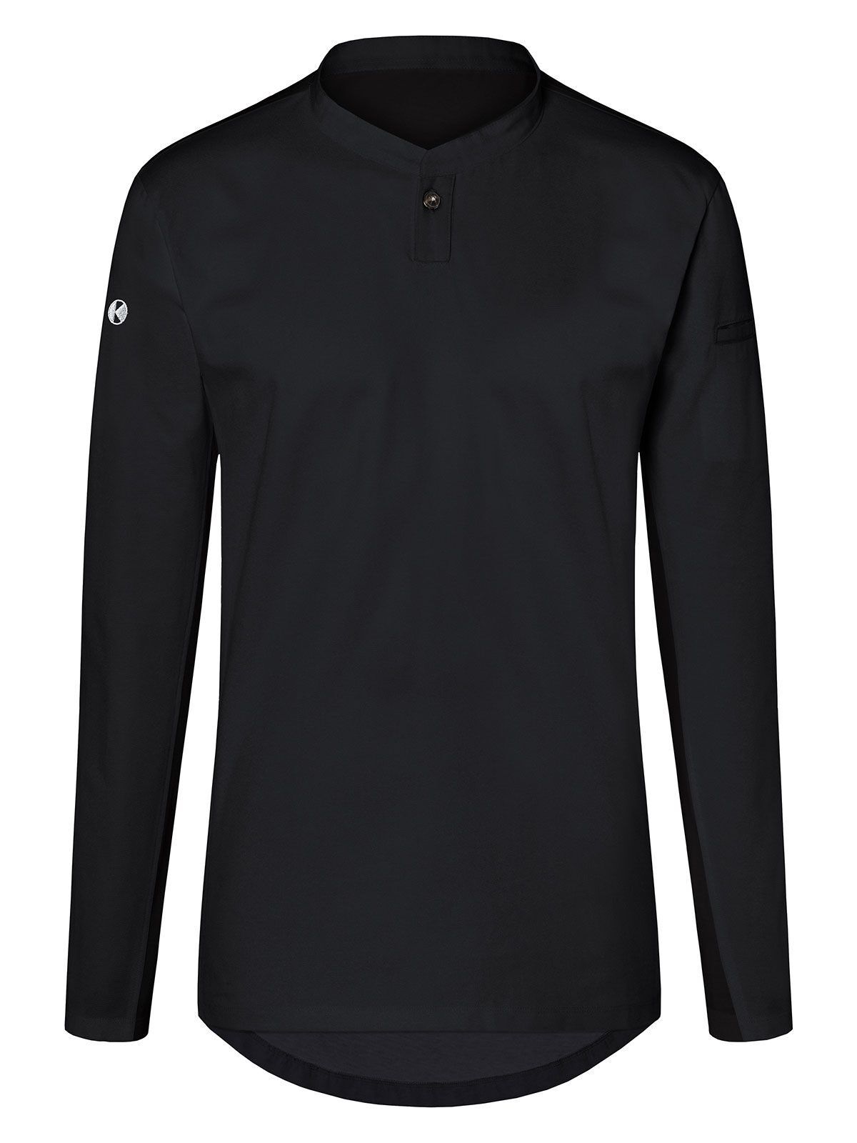 Long-Sleeve Work Shirt Performance Damen Schürze / Kasack – Karlowsky – Farbe Schwarz – individuell veredelbar