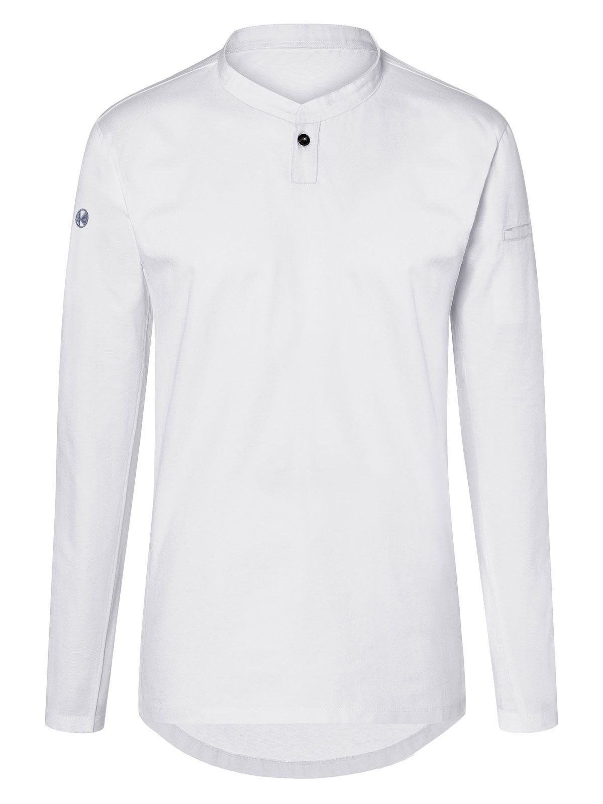 Long-Sleeve Work Shirt Performance Damen Schürze / Kasack – Karlowsky – Farbe Weiß – individuell veredelbar