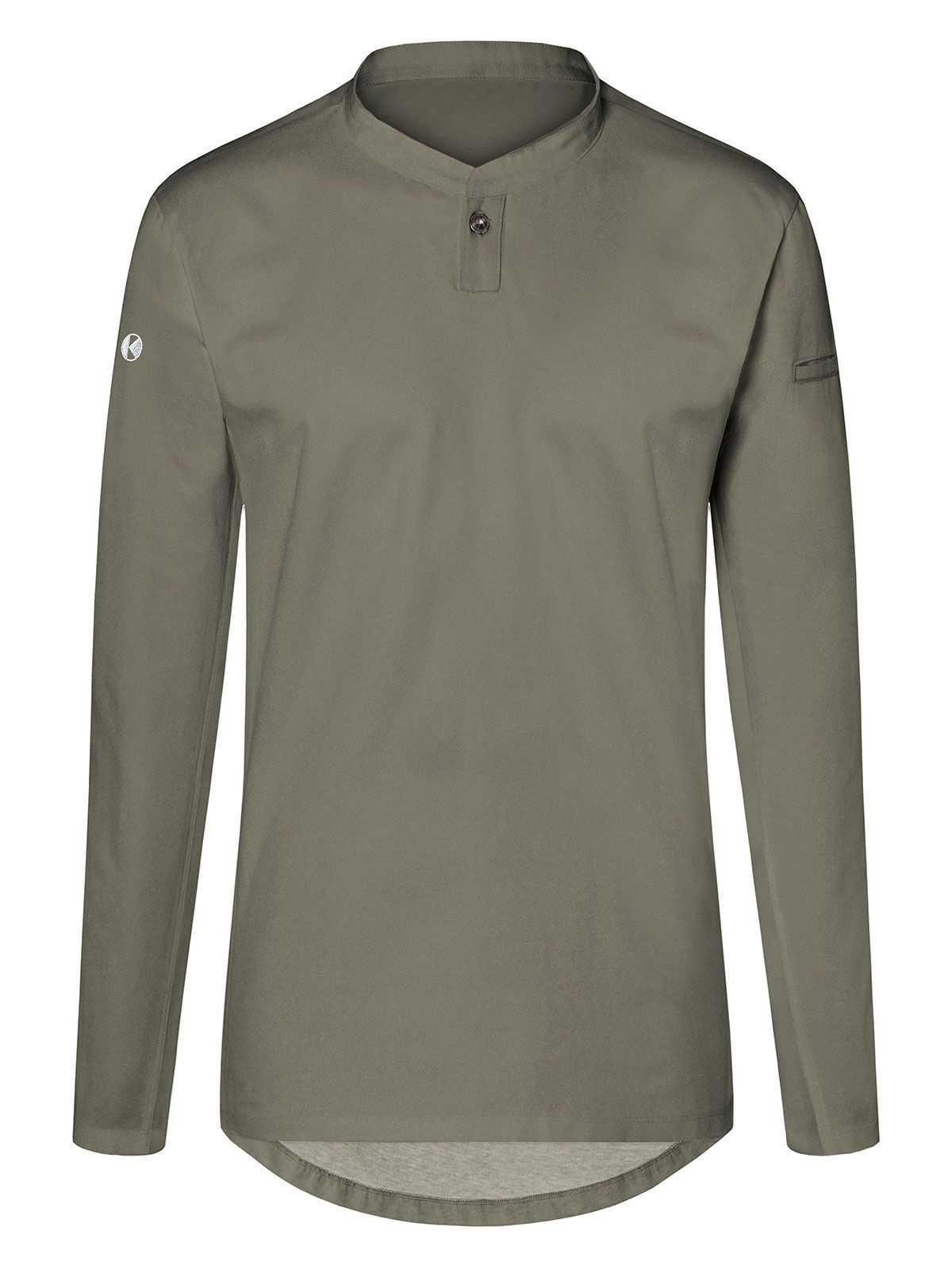Long-Sleeve Work Shirt Performance Damen Schürze / Kasack – Karlowsky – Farbe Sage – individuell veredelbar